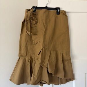 Who What Wear Asymmetrical Tan Skirt